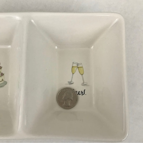 ⚡️Home⚡️ Rae Dunn Double Tray Love Cheers Marriage New Wedding - Picture 6 of 6